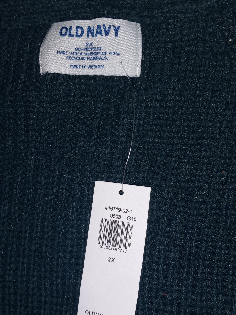 Old Navy Dark Teal Knit Blazer Jacket